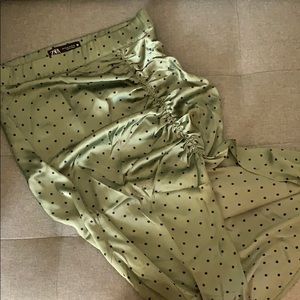 Green and Navy Blue Skirt